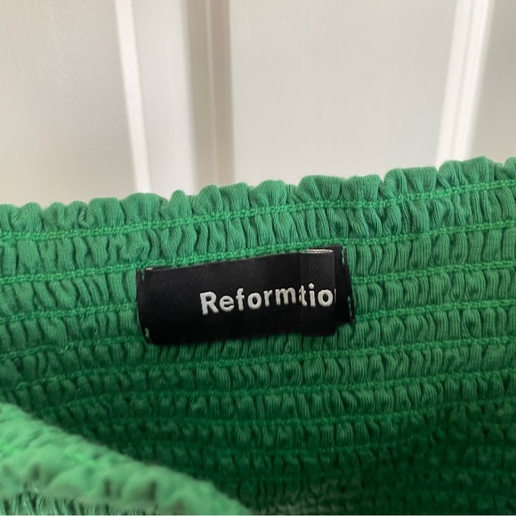 Reformation green bandeau crop top S - Picture 7 of 7
